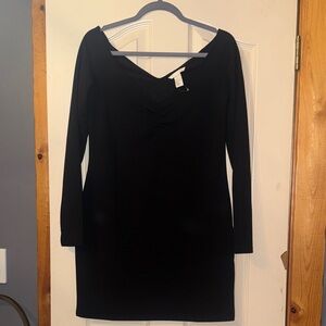 H&M Black Long Sleeve Dress